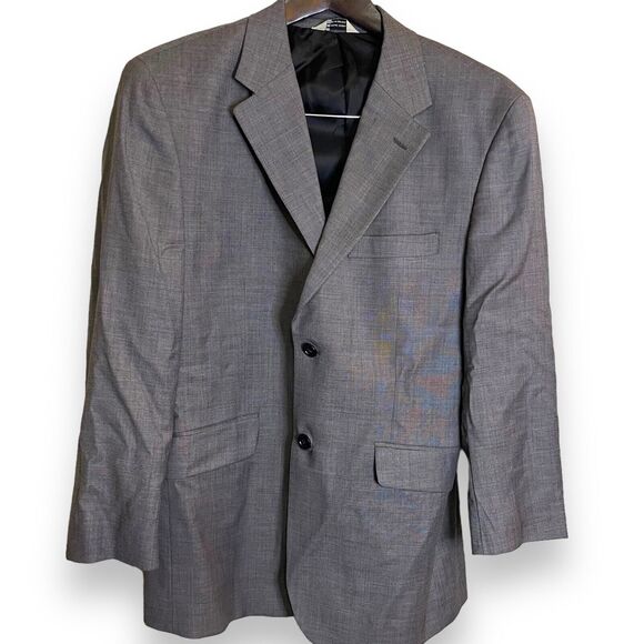 Wilke-Rodriguez Blazer Jacket Sports Coat Men's 42 Gray 100% Wool Pockets Suit - Picture 1 of 6